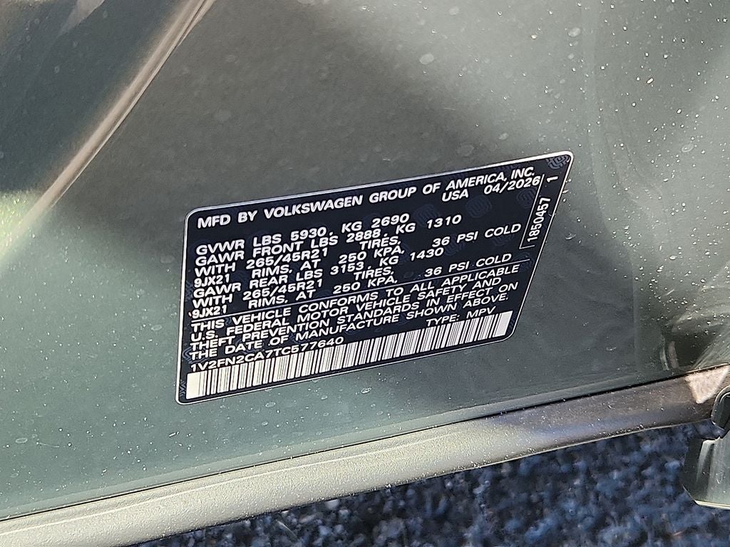 2026 Volkswagen Atlas 2.0T SEL Premium R-Line
