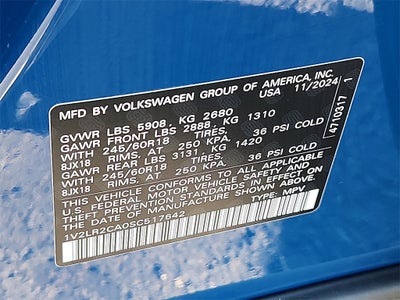 2025 Volkswagen Atlas 2.0T SE