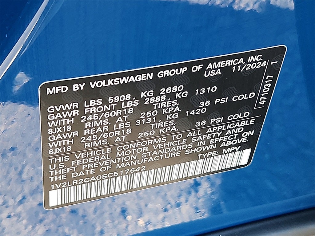 2025 Volkswagen Atlas 2.0T SE