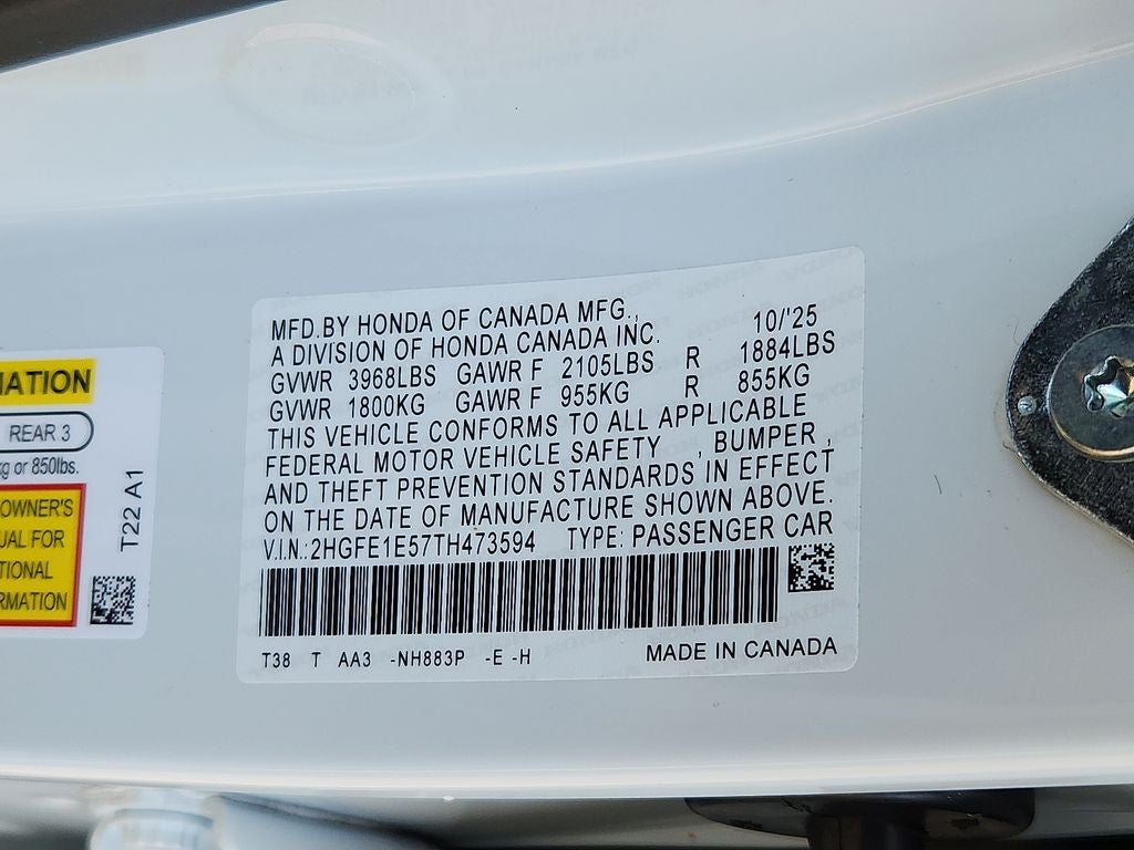 2026 Honda Civic Si Base