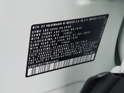 2026 Volkswagen Taos 1.5T S