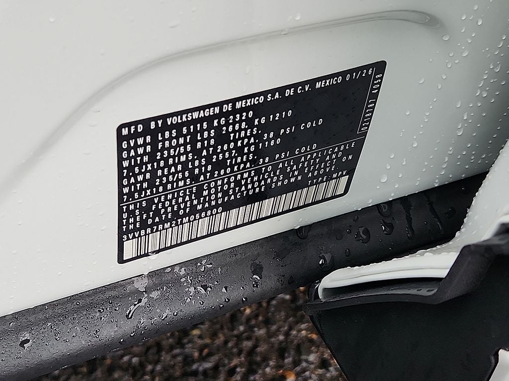 2026 Volkswagen Tiguan 2.0T S