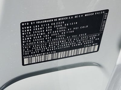 2026 Volkswagen Tiguan 2.0T SE R-Line Black