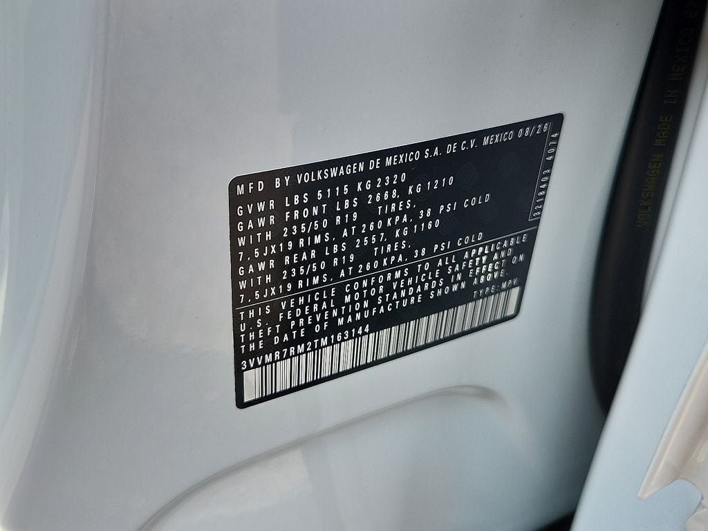 2026 Volkswagen Tiguan 2.0T SE
