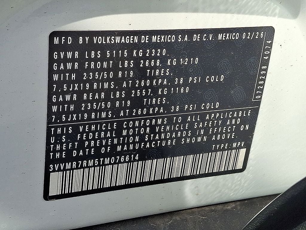 2026 Volkswagen Tiguan 2.0T SE