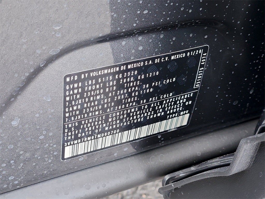 2026 Volkswagen Tiguan 2.0T SE