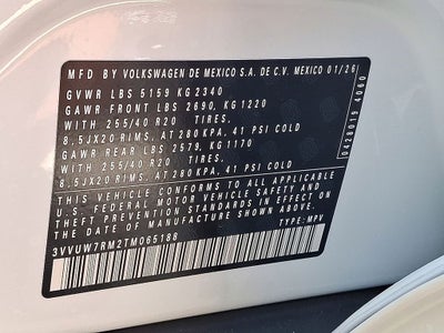 2026 Volkswagen Tiguan 2.0T SEL R-Line Turbo