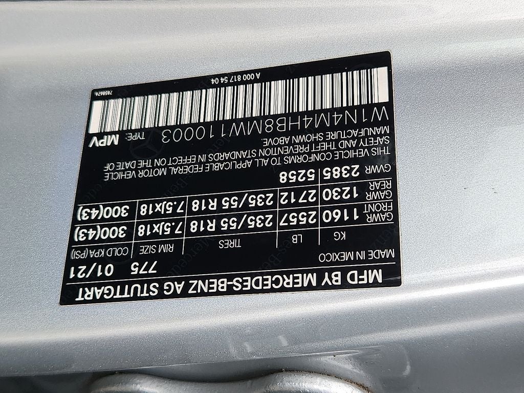 2021 Mercedes-Benz GLB GLB 250 4MATIC®