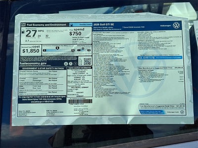 2026 Volkswagen Golf GTI 2.0T SE