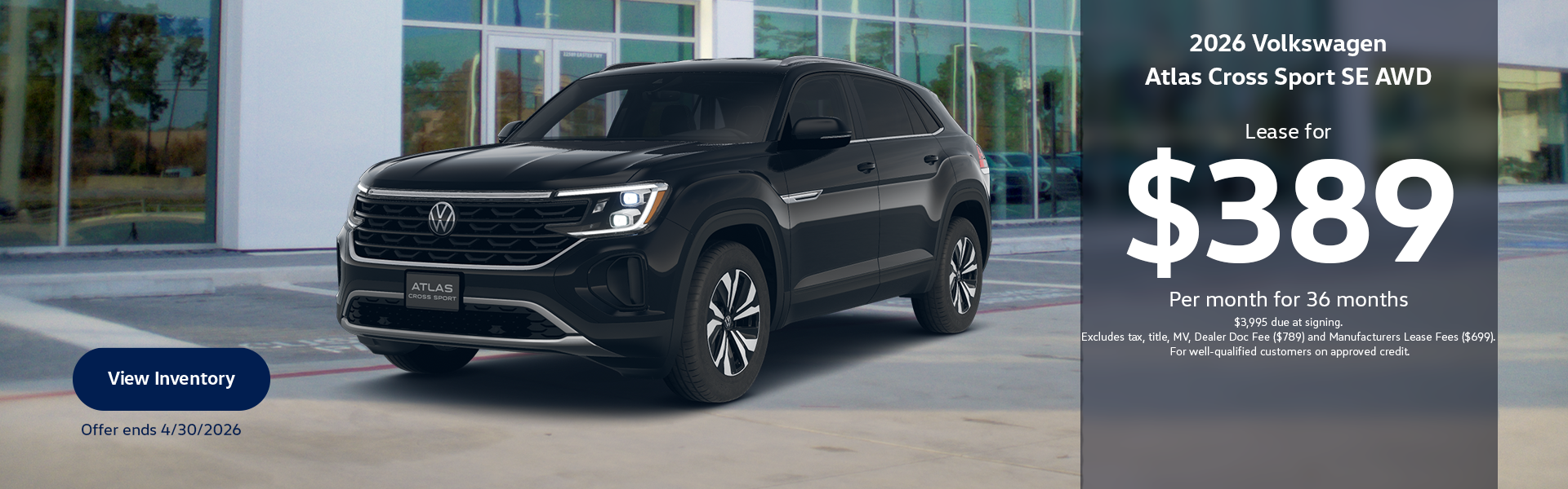 Atlas Cross Sport lease